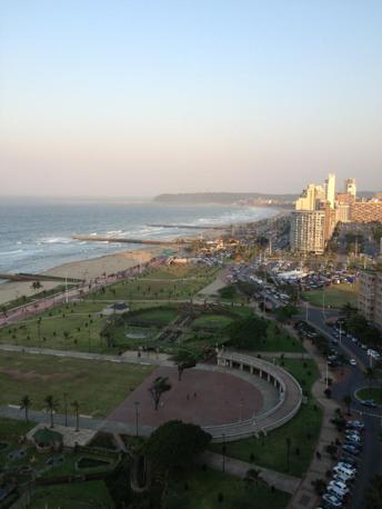 Azzurri arrivati a Durban: la vista dalla camera di Rizzo.